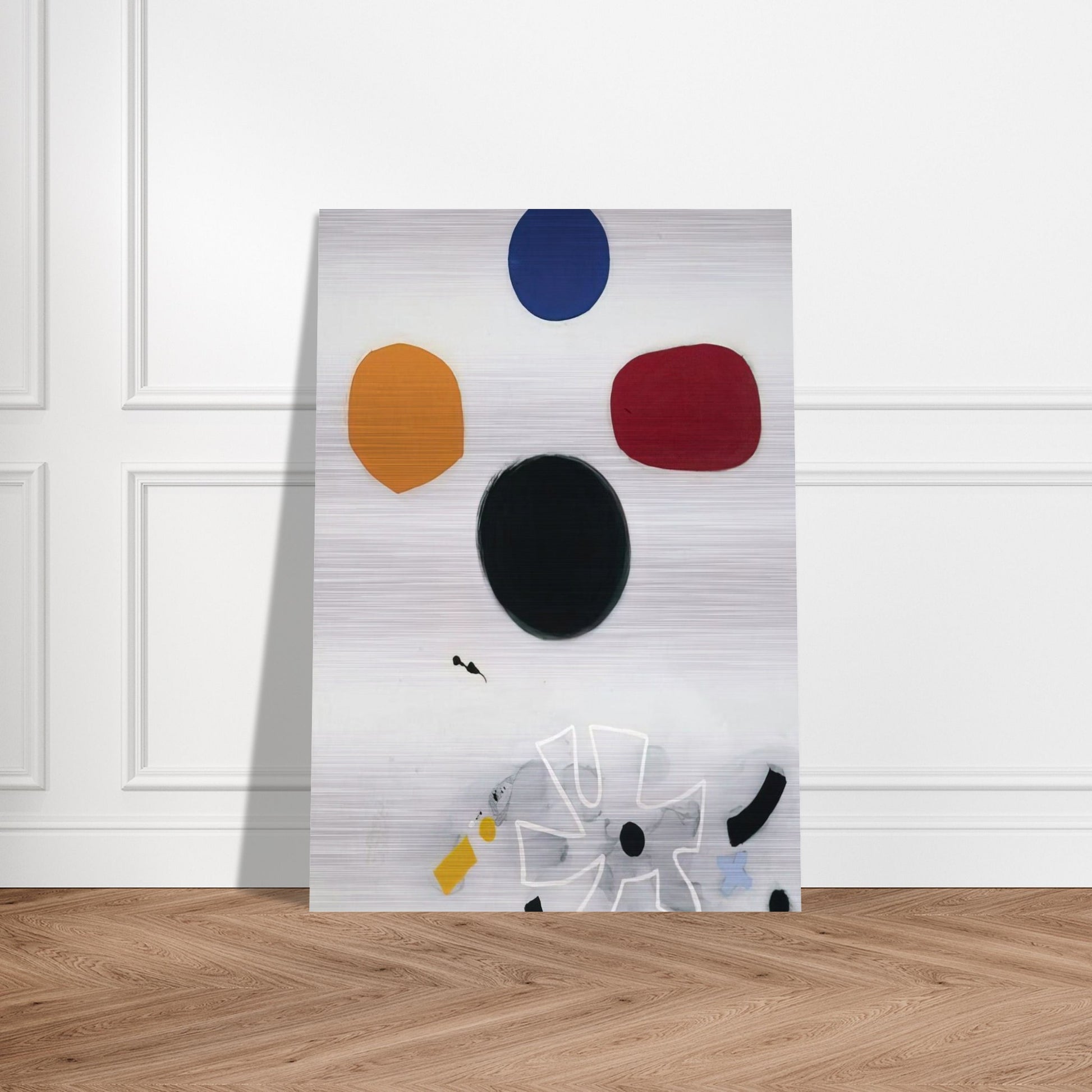 White Line #2 - 1968 - Adolph Gottlieb Brushed Aluminum Print - 70x100 cm / 28x40 inches | Adolph Gottlieb Aluminum Print | Adolph Gottlieb Prints