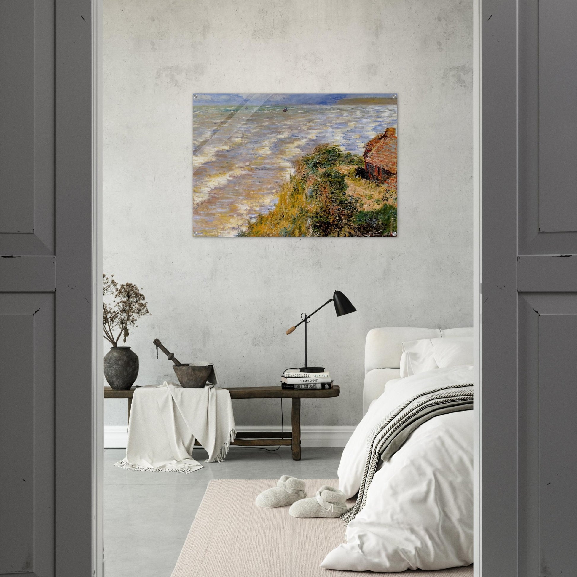 Rising Tide at Pourville - claude monet Acrylic Print - 70x100 cm / 28x40″ inches | claude monet Wall Art | claude monet Prints