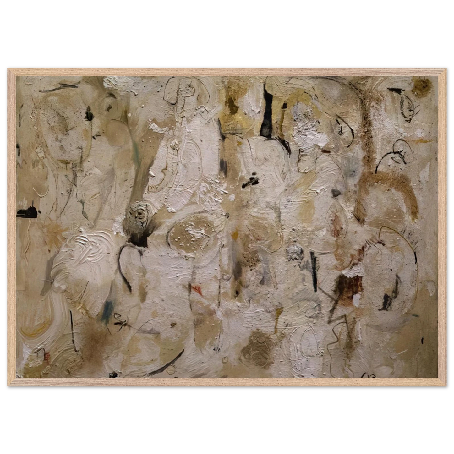 Helen Frankenthaler - Painted on 21st Street - 1951 Wall art - 40x50 cm / 16x20 inches - Premium Wooden Framed Poster With Fine Art Paper-canvas - White frame