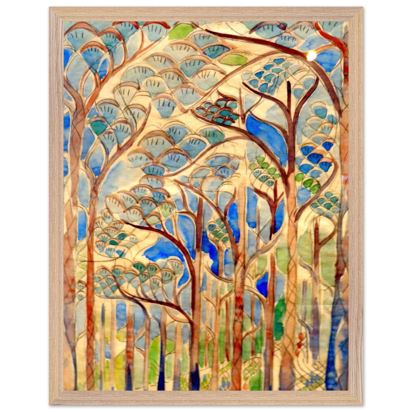 Walter Inglis Anderson - Walter Anderson Wall art - 60x80 cm / 24x32 inches - Premium Wooden Framed Poster With Fine Art Paper-canvas - White frame