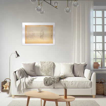 TRADEMARK STUDY 1 1962 - Edward Ruscha Brushed Aluminum Print - 70x100 cm / 28x40 inches | Edward Ruscha Aluminum Print | Edward Ruscha Prints