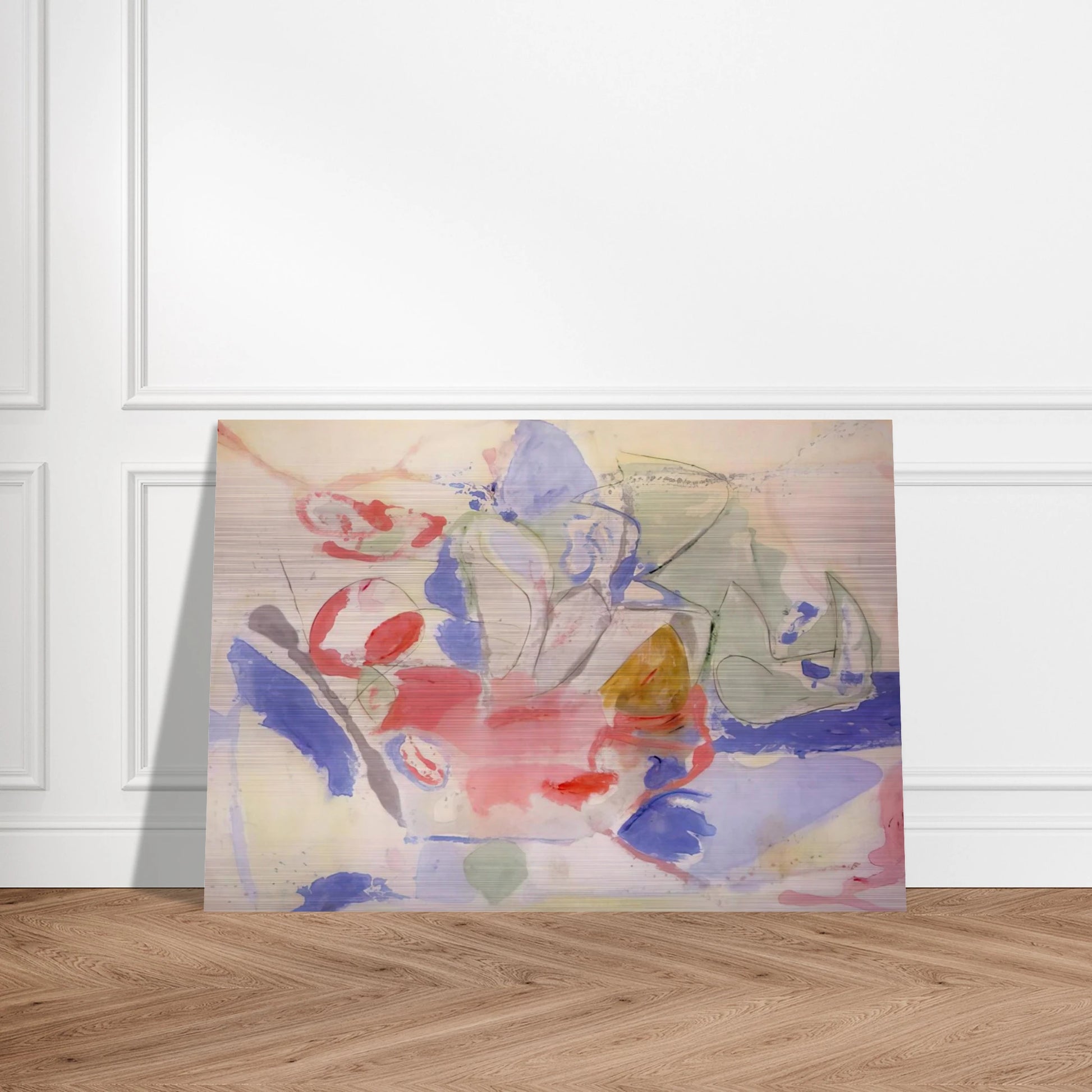 Mountains and Sea - 1952 - Helen Frankenthaler Brushed Aluminum Print - 70x100 cm / 28x40 inches | Helen Frankenthaler Aluminum Print | Helen Frankenthaler Prints