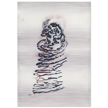 Untitled - 1970 - Henri Michaux Brushed Aluminum Print - 70x100 cm / 28x40 inches | Henri Michaux Aluminum Print | Henri Michaux Prints