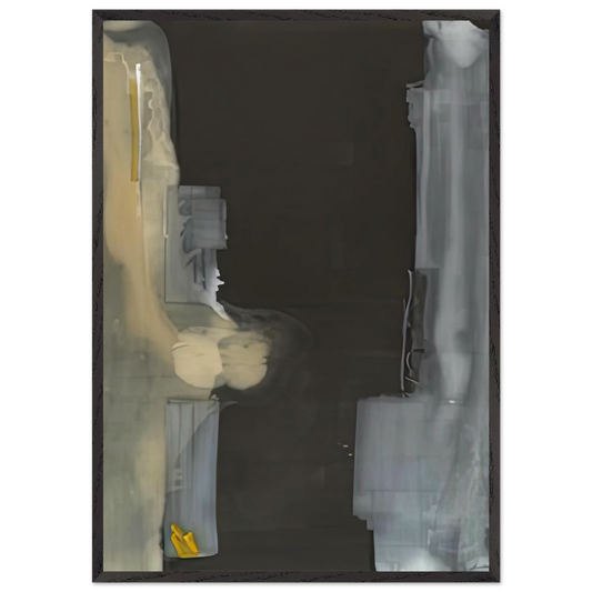 Toward Dark 1988- - Helen Frankenthaler 70x100 cm / 28x40 inches Framed Art Print – Black Wooden Frame