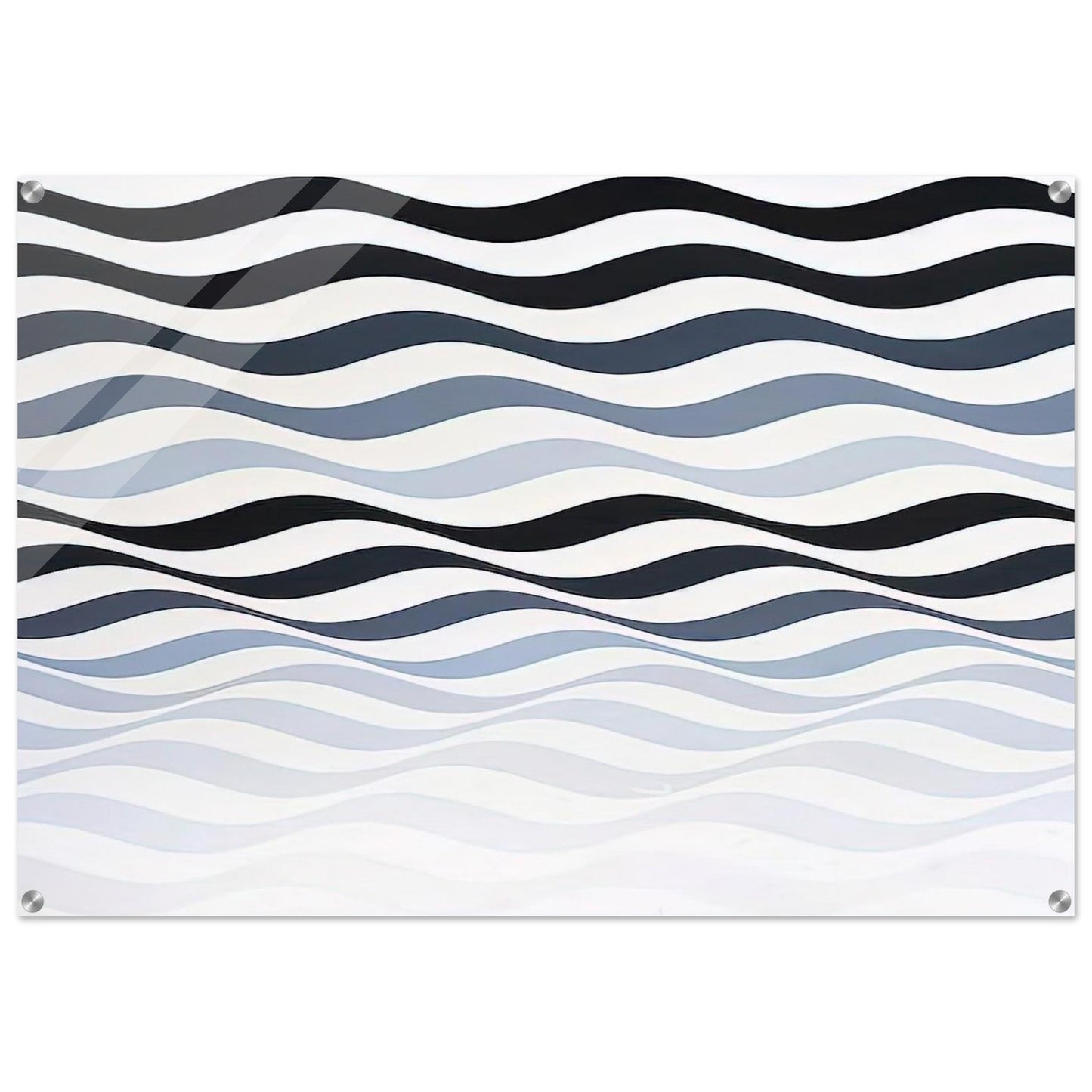 ARREST 3 1965 - Bridget Riley Acrylic Print - 70x100 cm / 28x40″ inches