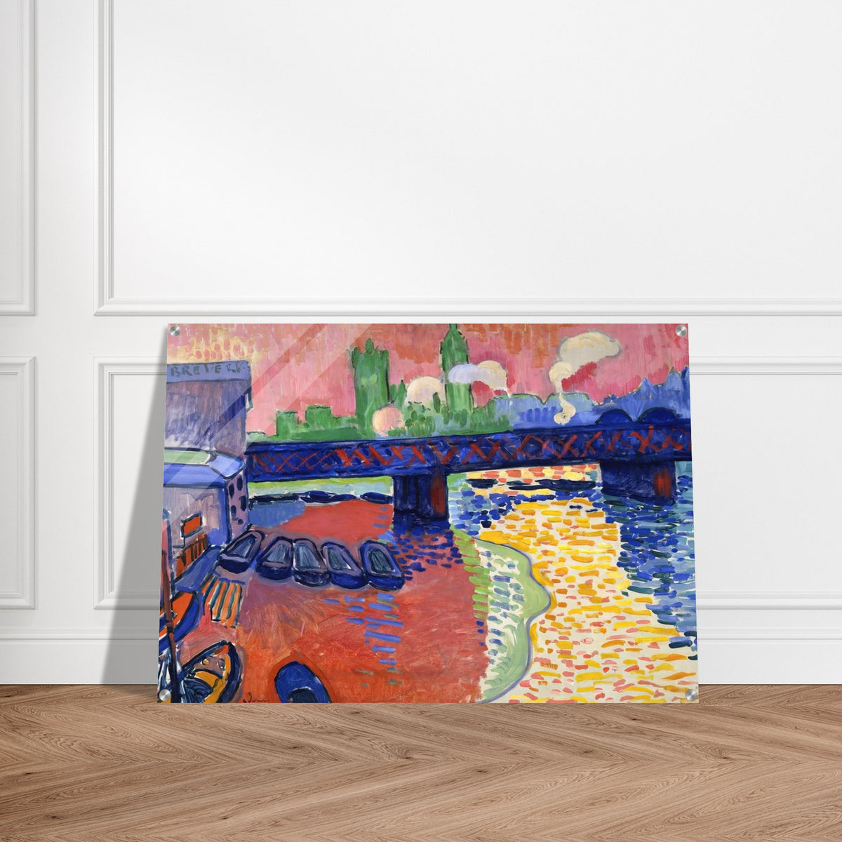 CHARING CROSS BRIDGE 1906 - Andre Derain Acrylic Print - 70x100 cm / 28x40″ inches