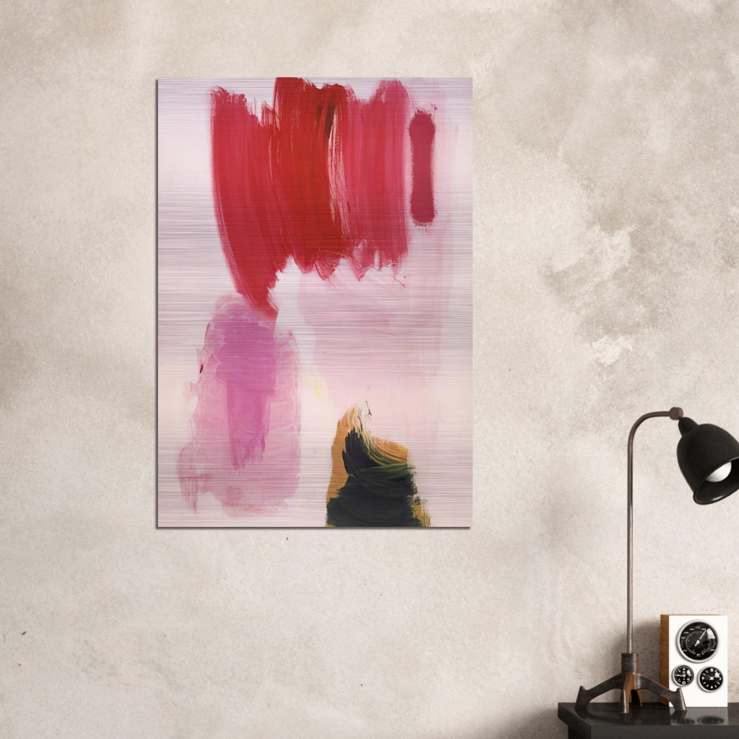 Delirious Pink - Hans Hofmann Brushed Aluminum Print - 70x100 cm / 28x40 inches | Hans Hofmann Aluminum Print | Hans Hofmann Prints
