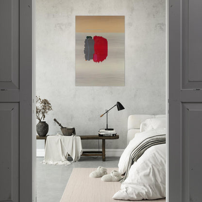 Red Spot - 1954 - John Ferren Brushed Aluminum Print - 70x100 cm / 28x40 inches | John Ferren Aluminum Print | John Ferren Prints