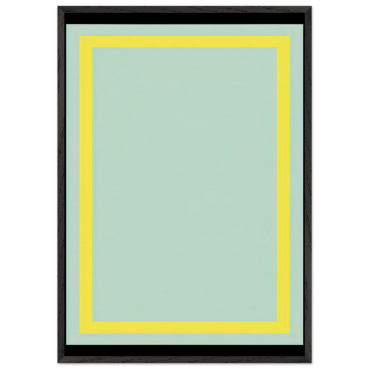 Series Painting 7 - 1966 - Ronnie Landfield 70x100 cm / 28x40 inches Framed Art Print – Black Wooden Frame