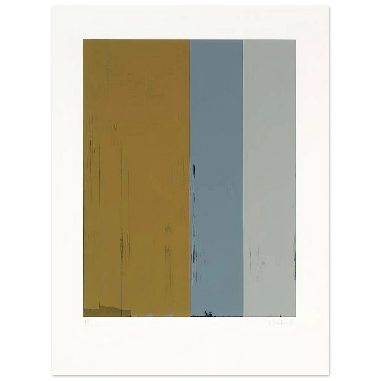 Brice Marden - Untitled Lewison 24-5 - Color Field Painting  75x100 cm / 30x40inches Fine Art Poster