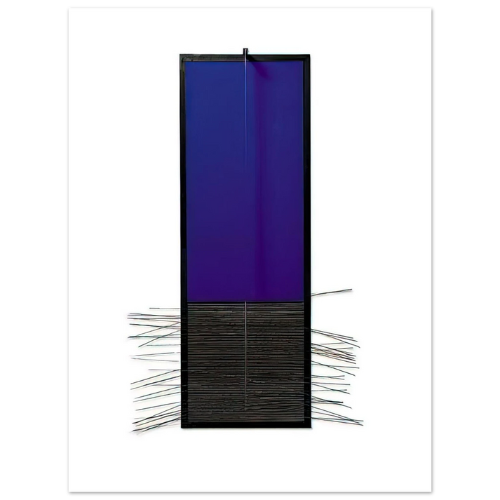 Jesus Rafael Soto - BLEU VERTICAL  75x100 cm / 30x40inches Fine Art Poster