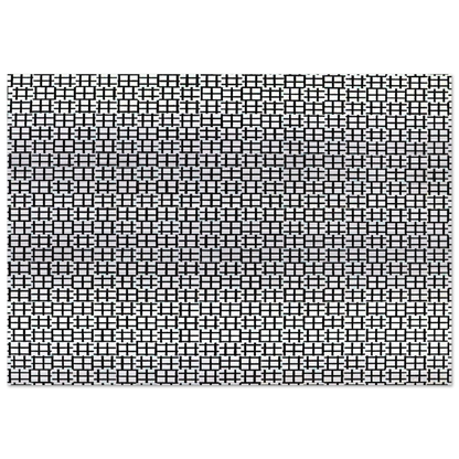 Untitled Verticals and Horizontals - 1970 - Francois Morellet Brushed Aluminum Print - 70x100 cm / 28x40 inches | Francois Morellet Aluminum Print | Francois Morellet Prints
