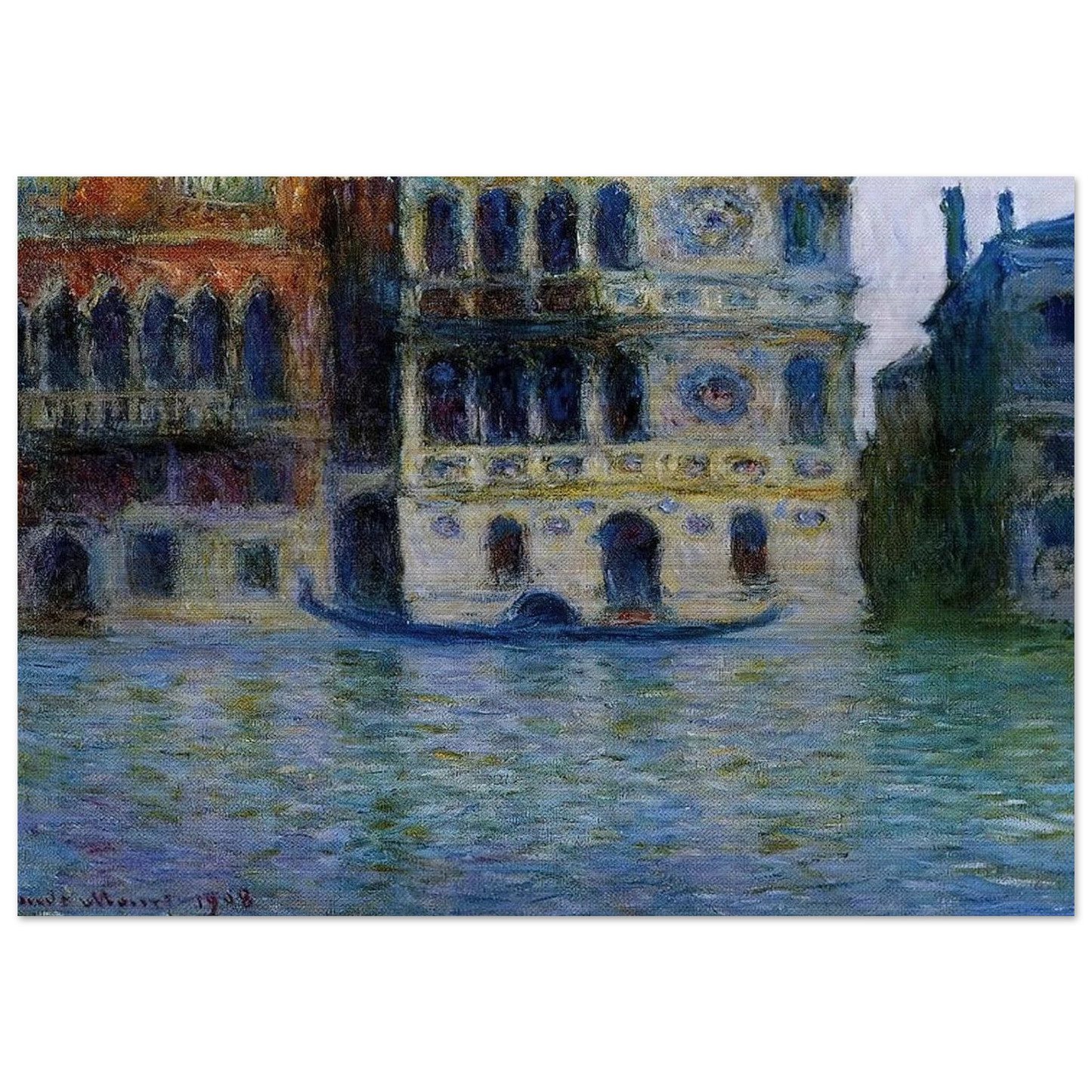 Palazzo Dario - claude monet Brushed Aluminum Print - 70x100 cm / 28x40 inches | claude monet Aluminum Print | claude monet Prints