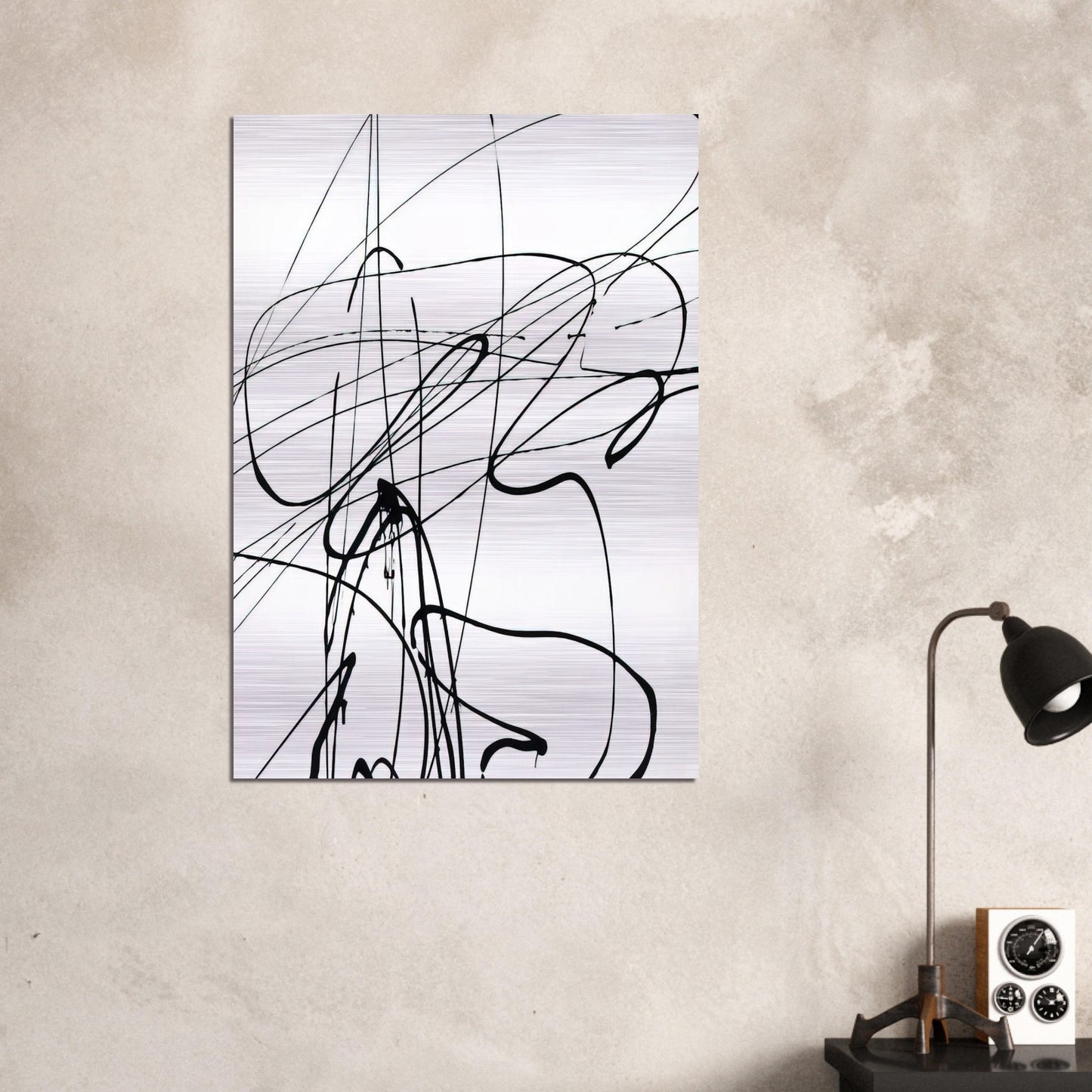 Untitled T1989-A3 - 1989 - Hans Hartung Brushed Aluminum Print - 70x100 cm / 28x40 inches | Hans Hartung Aluminum Print | Hans Hartung Prints