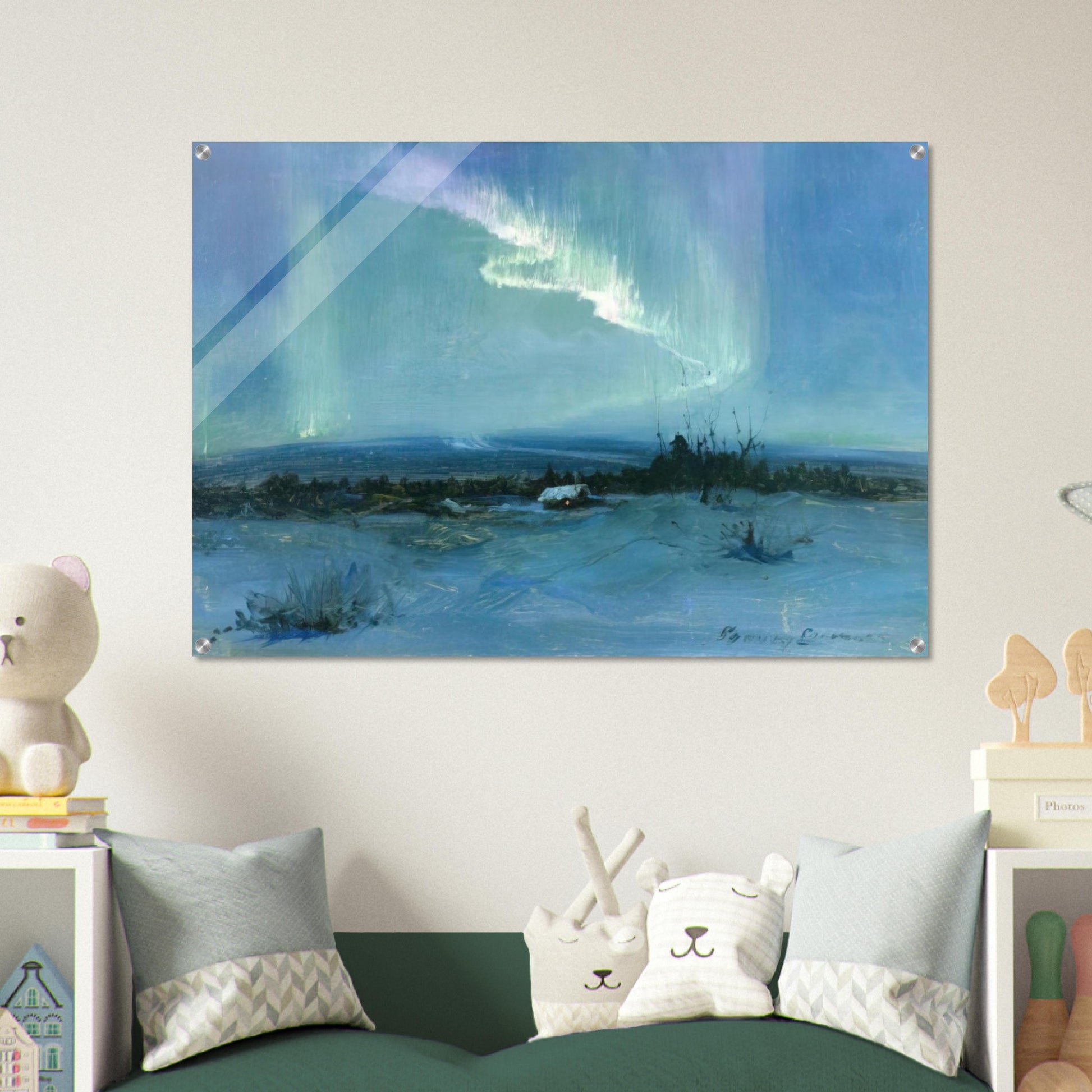 Northern Lights - Romanticism - Sydney Laurence Acrylic Print - 70x100 cm / 28x40″ inches