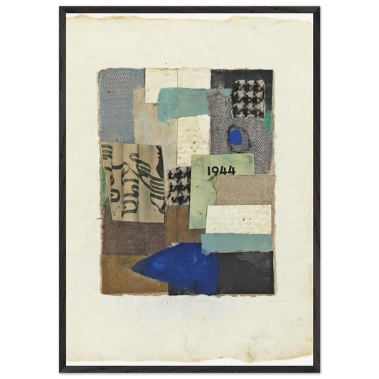 Untitled No 10 - 1948 - Anne Ryan 70x100 cm / 28x40 inches Framed Art Print – Black Wooden Frame