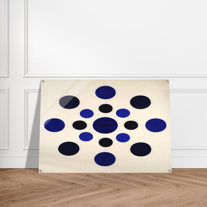 On Blue - 1963 - Thomas Downing Acrylic Print - 70x100 cm / 28x40″ inches