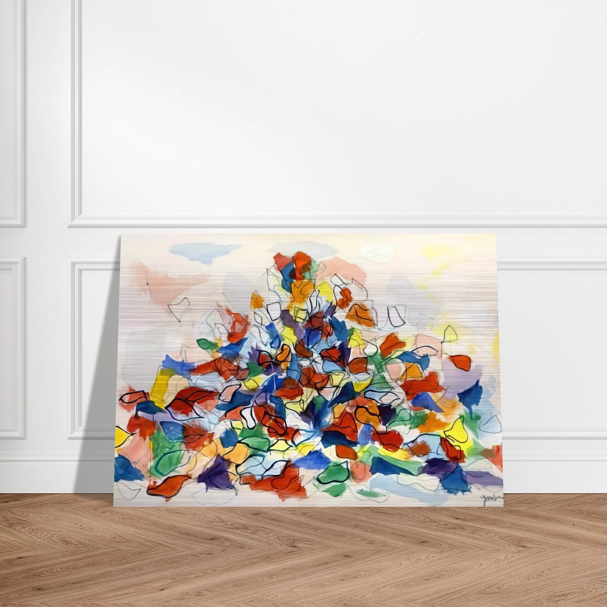 Color Abstraction - 1967 - Robert Goodnough Brushed Aluminum Print - 70x100 cm / 28x40 inches | Robert Goodnough Aluminum Print | Robert Goodnough Prints