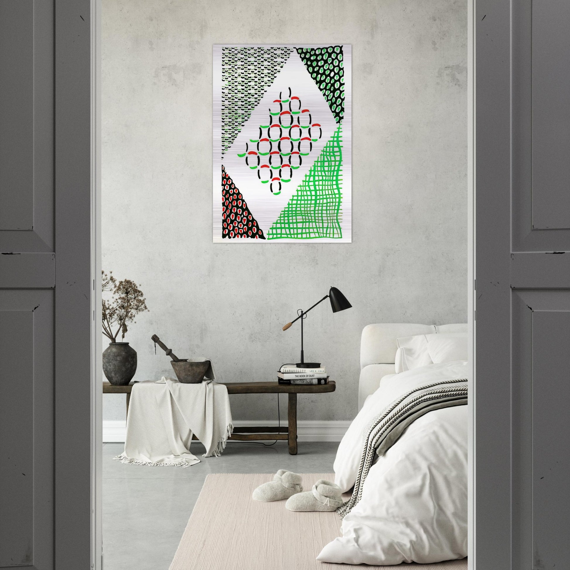 COMPOSITION 19 - Sonia Delaunay Brushed Aluminum Print - 70x100 cm / 28x40 inches | Sonia Delaunay Aluminum Print | Sonia Delaunay Prints