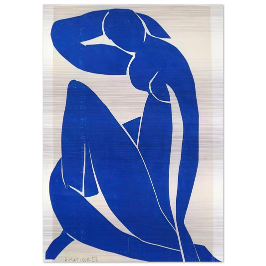 BLUE NUDE 1952 - Henri Matisse Brushed Aluminum Print - 70x100 cm / 28x40 inches | Henri Matisse Aluminum Print | Henri Matisse Prints
