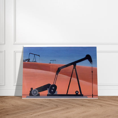 Oil Well - 1979 - Clarence Holbrook Carter Brushed Aluminum Print - 70x100 cm / 28x40 inches | Clarence Holbrook Carter Aluminum Print | Clarence Holbrook Carter Prints