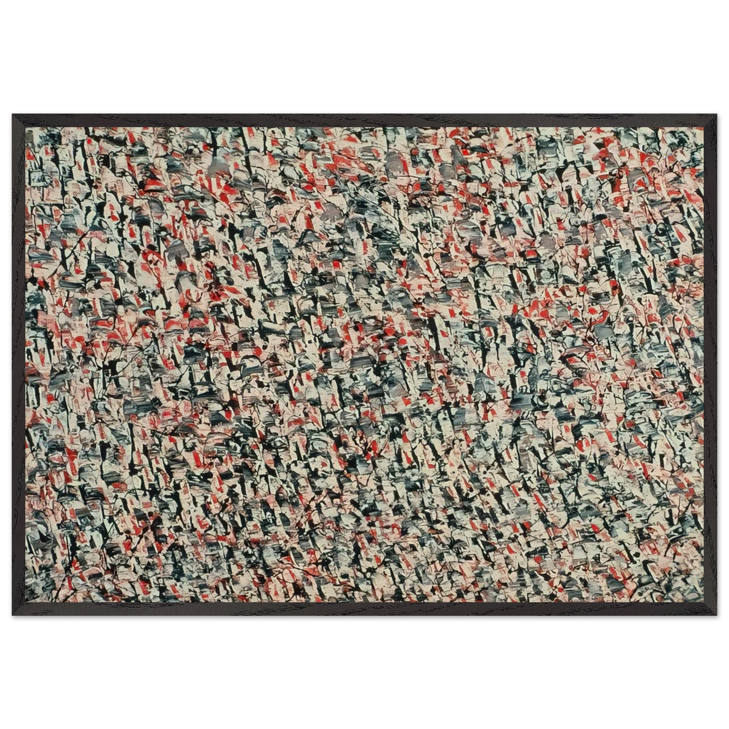 Natashkouan - Marcel Barbeau 70x100 cm / 28x40 inches Framed Art Print – Black Wooden Frame