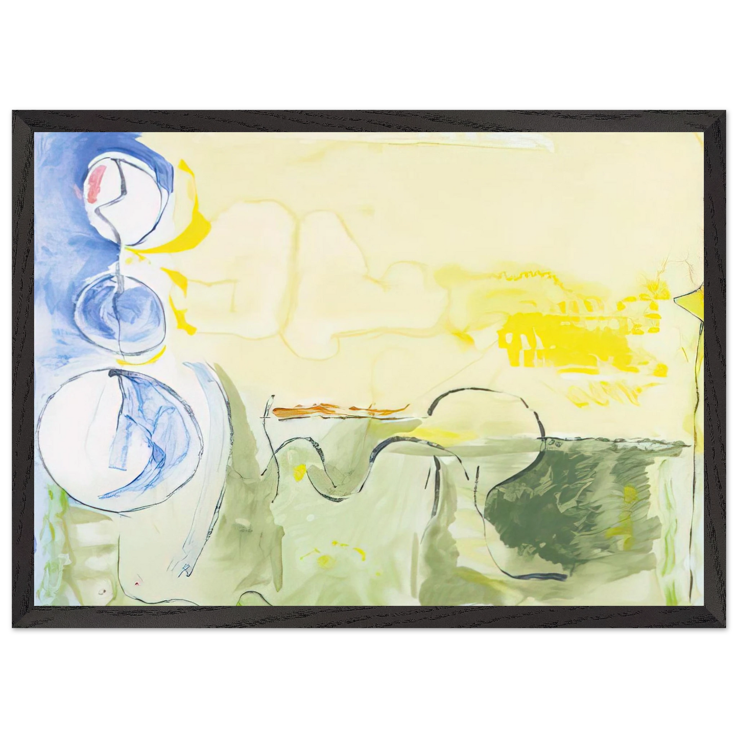 Helen Frankenthaler - Flotilla - 2006 Wall art - 30x40 cm / 12x16 inches - Fine Art Poster-canvas - -