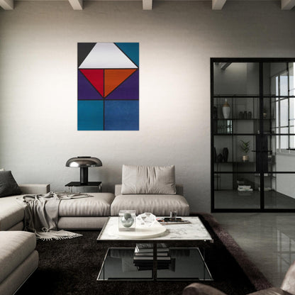 Plakat für Ausstellung Baden-Baden - 1965 - Johannes Itten Brushed Aluminum Print - 70x100 cm / 28x40 inches | Johannes Itten Aluminum Print | Johannes Itten Prints