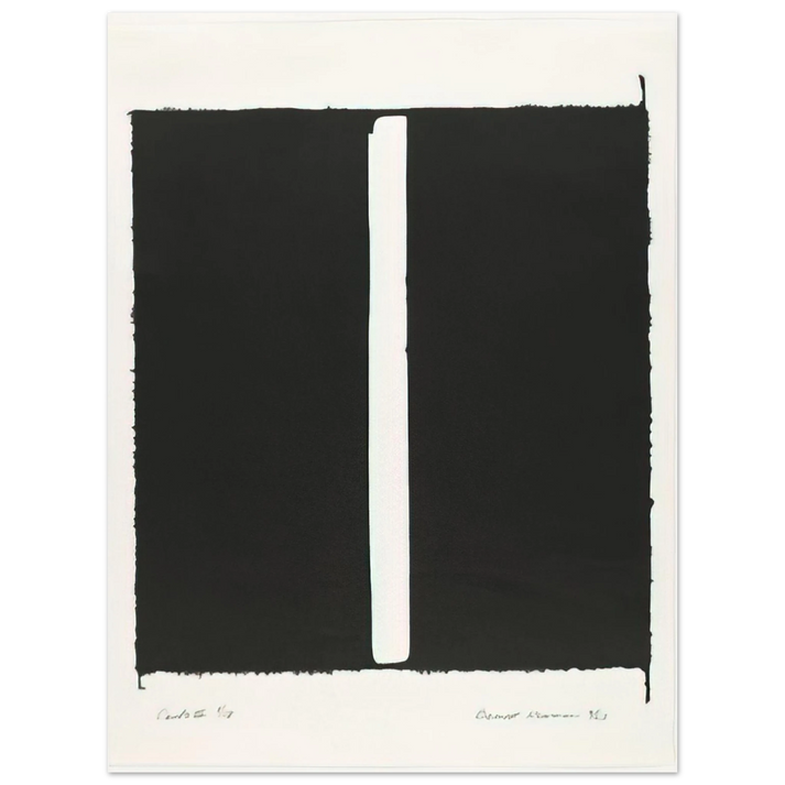 Barnett Newman - Canto III  75x100 cm / 30x40inches Fine Art Poster