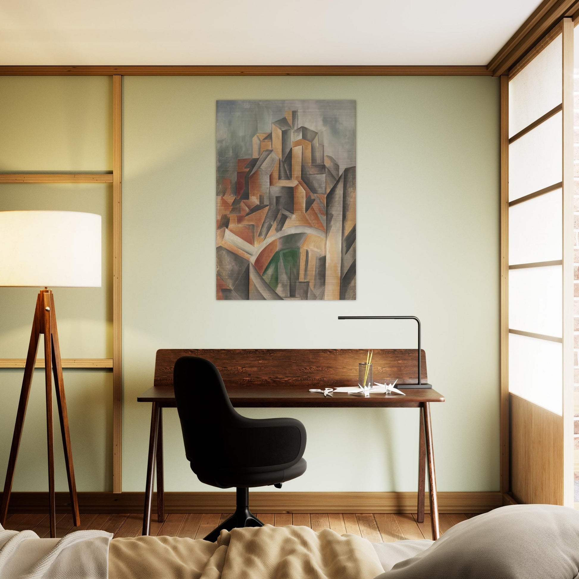 The Reservoir, Horta de Ebro - Pablo Picasso Brushed Aluminum Print - 70x100 cm / 28x40 inches | Pablo Picasso Aluminum Print | Pablo Picasso Prints