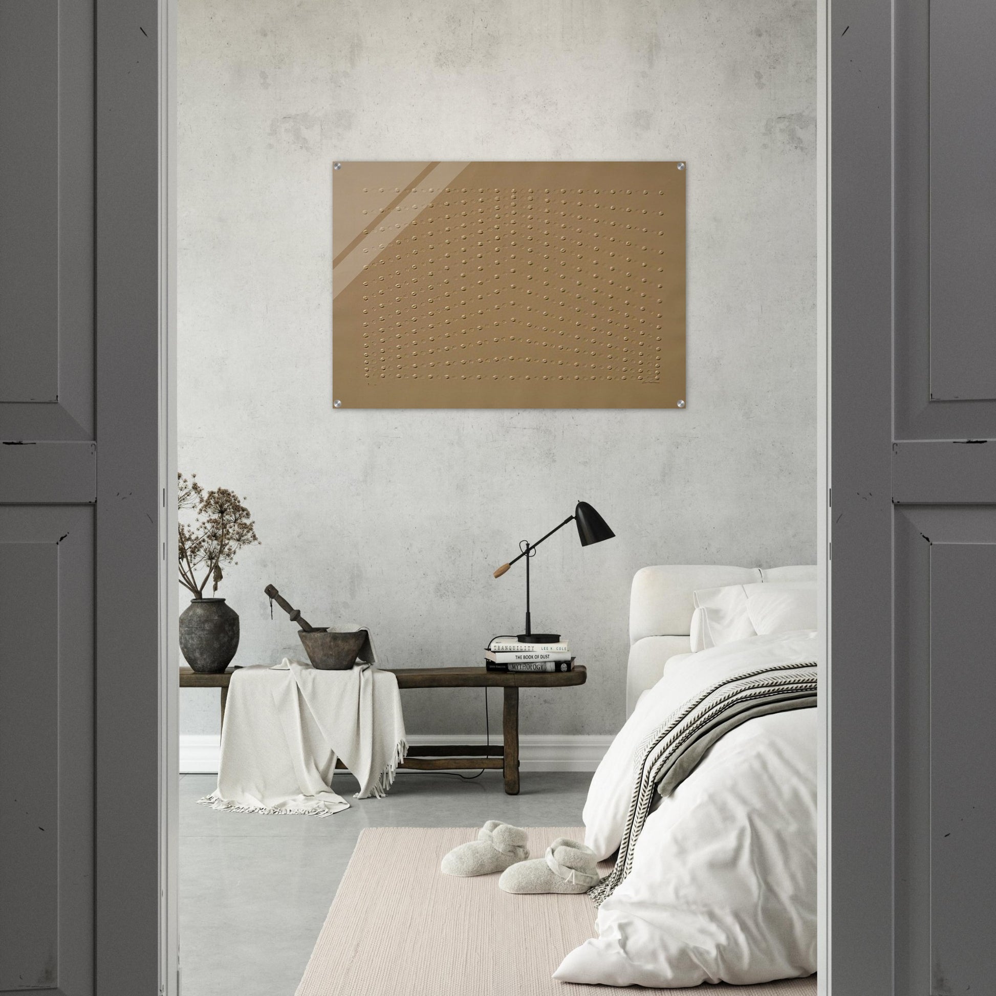 Superficie bianca - 1969 - Enrico Castellani Acrylic Print - 70x100 cm / 28x40″ inches | Enrico Castellani Wall Art | Enrico Castellani Prints