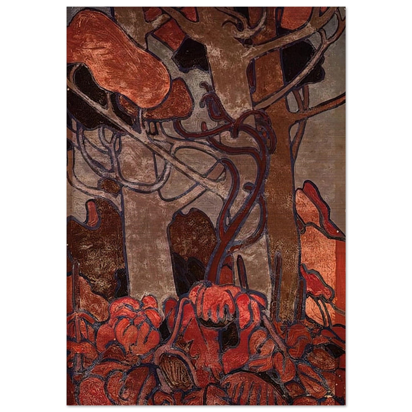 FOREST UNDERGROWTH I 1916 - Tom Thomson Brushed Aluminum Print - 70x100 cm / 28x40 inches | Tom Thomson Aluminum Print | Tom Thomson Prints