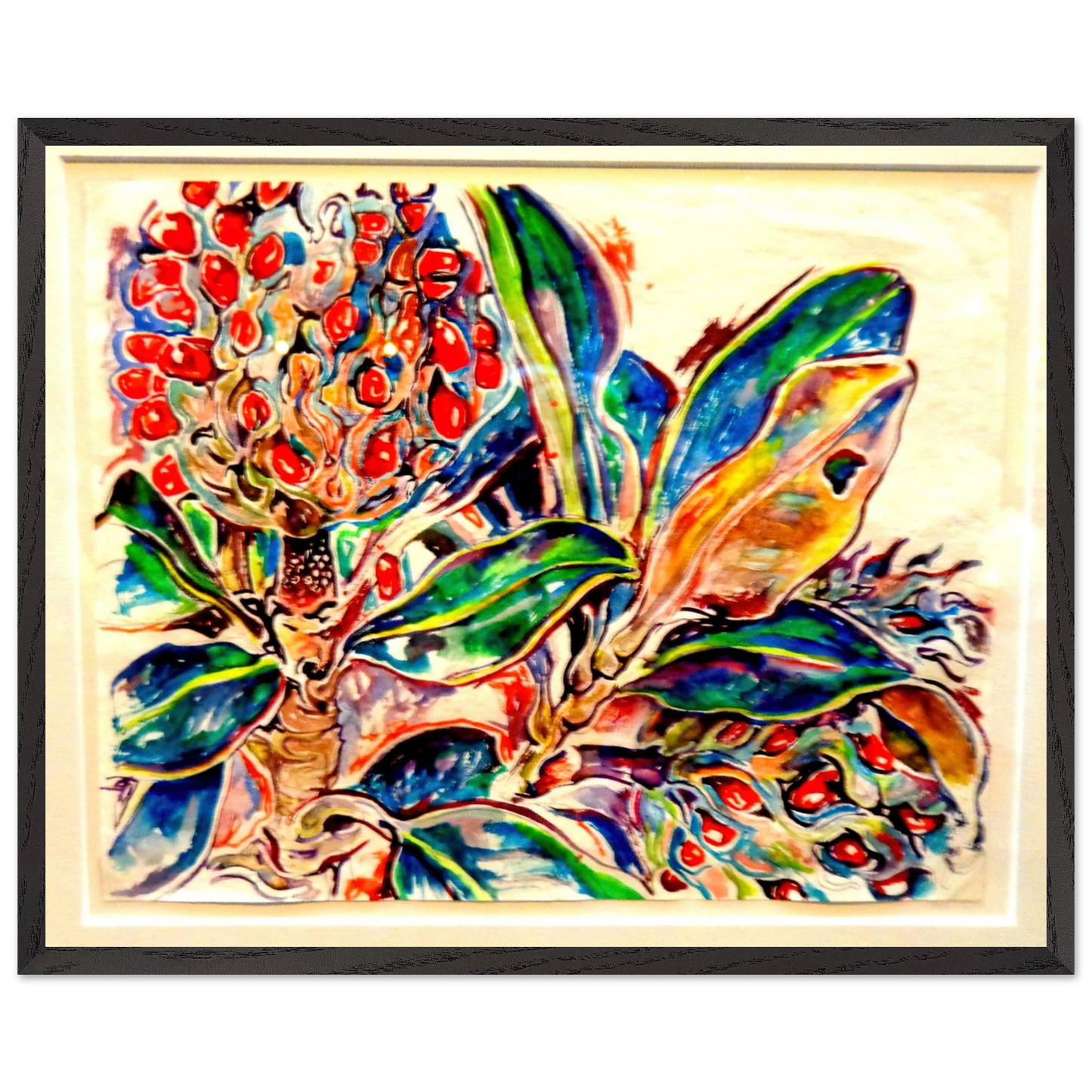 Walter Inglis Anderson - Walter Anderson Wall art - 30x45 cm / 12x18 inches - Premium Wooden Framed Poster With Fine Art Paper-canvas - Black frame