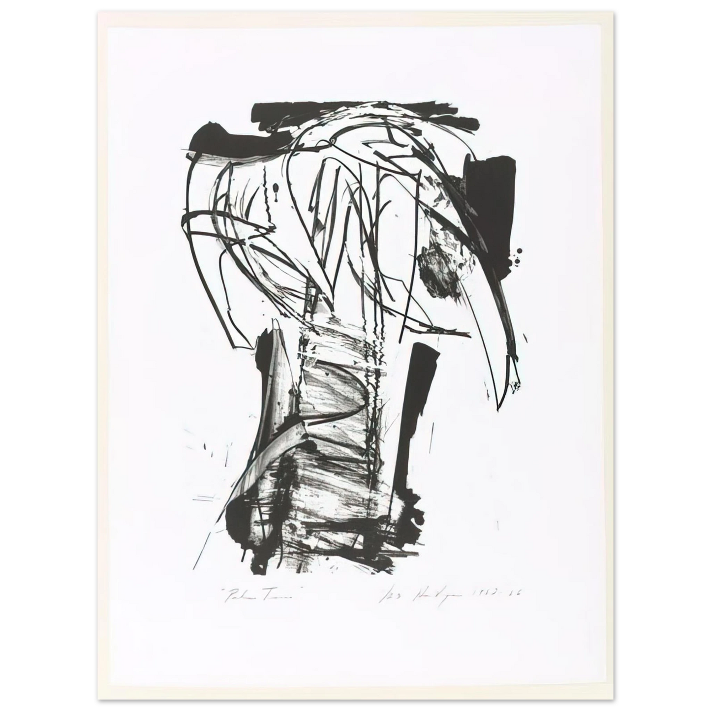 Grace Hartigan - Palm Trees, from the Series The Archaics  75x100 cm / 30x40inches Fine Art Poster