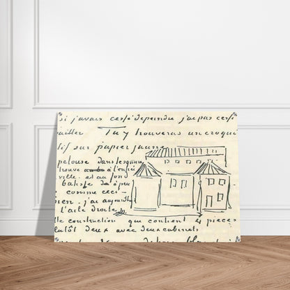 Vincent's House - Vincent van Gogh Acrylic Print - 70x100 cm / 28x40″ inches | Vincent van Gogh Wall Art | Vincent van Gogh Prints