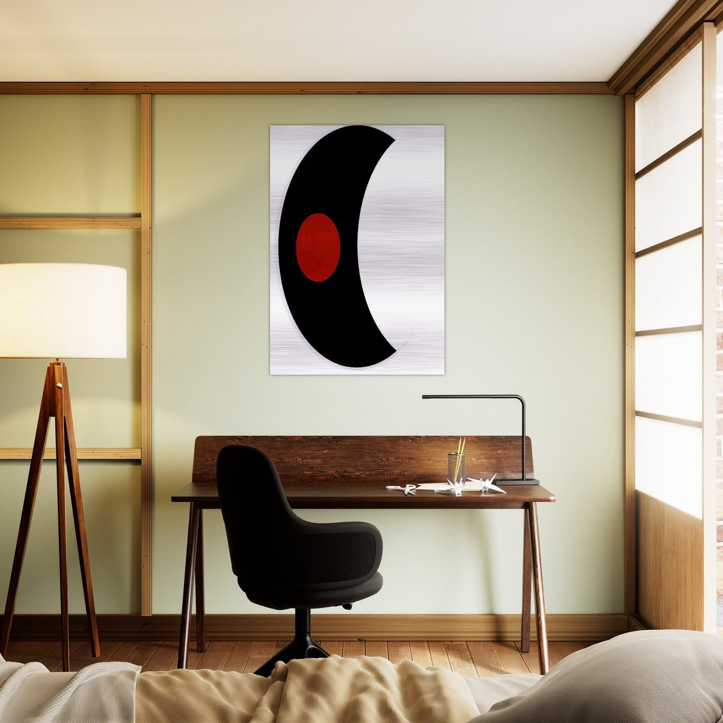 Omicron V - 1961 - Alexander Liberman Brushed Aluminum Print - 70x100 cm / 28x40 inches | Alexander Liberman Aluminum Print | Alexander Liberman Prints