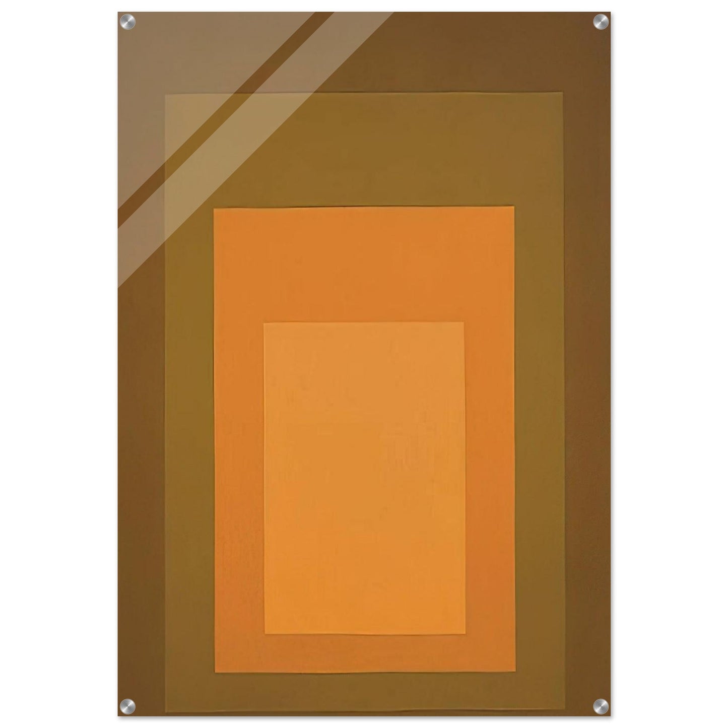 HOMAGE TO THE SQUARE AUTUMN CLIMAX 1963 - Josef Albers Acrylic Print - 70x100 cm / 28x40″ inches | Josef Albers Wall Art | Josef Albers Prints