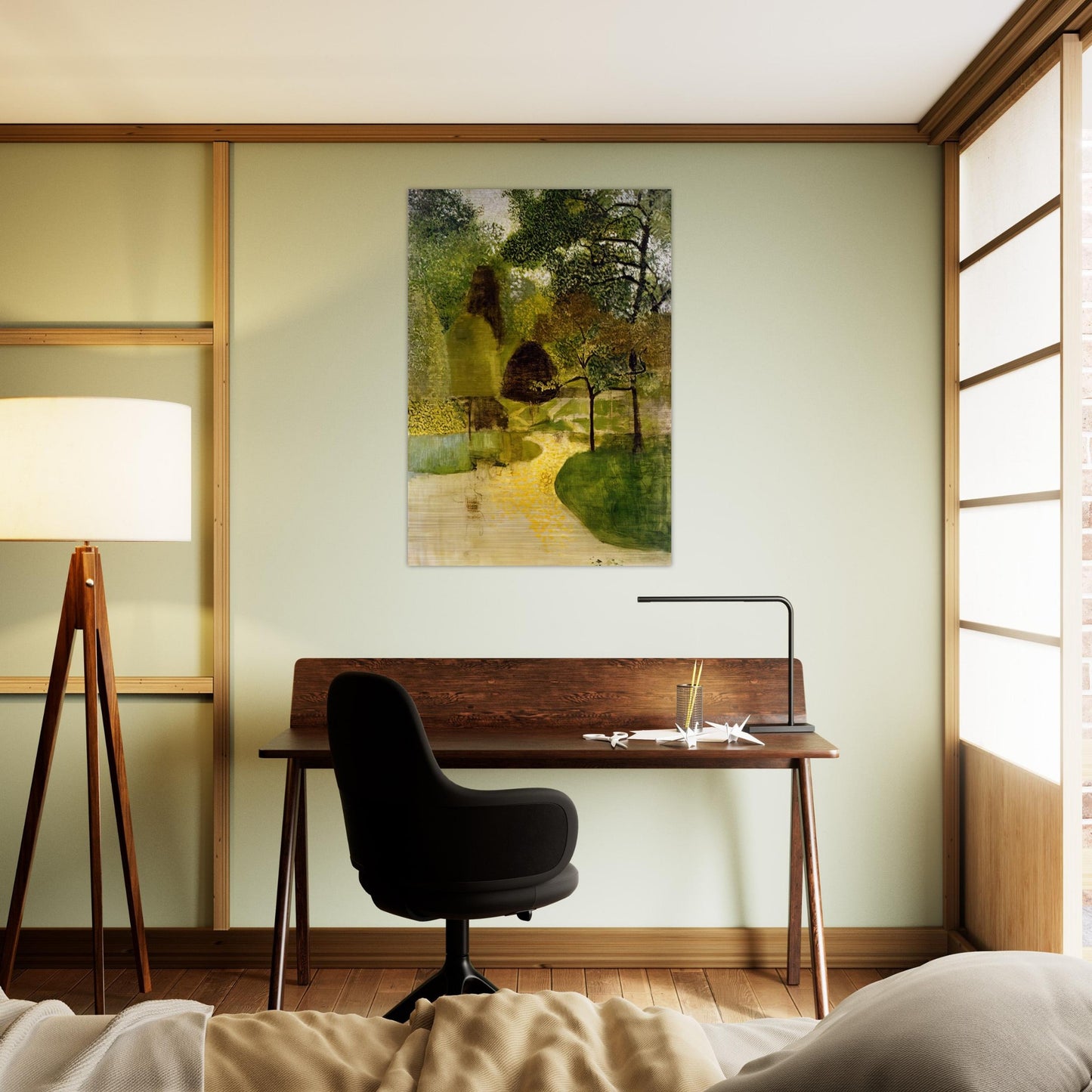 THE PARK 1947 - Victor Pasmore Brushed Aluminum Print - 70x100 cm / 28x40 inches | Victor Pasmore Aluminum Print | Victor Pasmore Prints