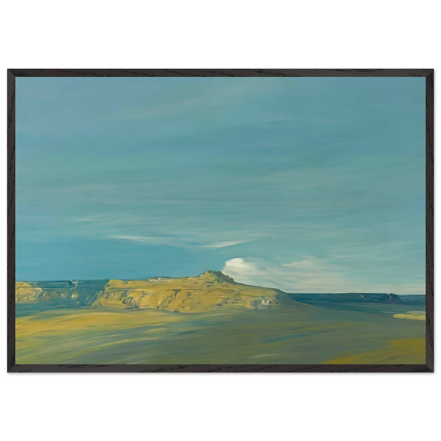 Oraibi Hopi village Arizona - Tonalism - Xavier Martinez 70x100 cm / 28x40 inches Framed Art Print – Black Wooden Frame
