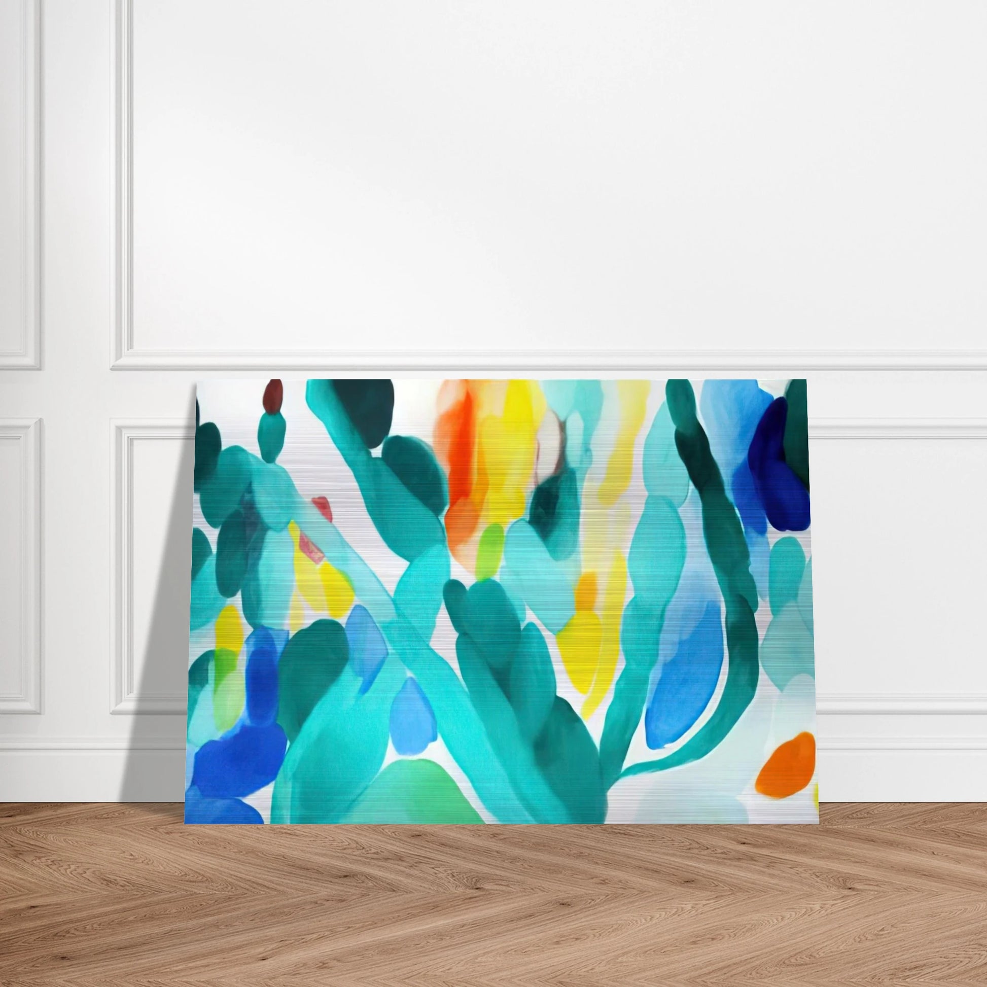 Green Swing - Alice Baber Brushed Aluminum Print - 70x100 cm / 28x40 inches | Alice Baber Aluminum Print | Alice Baber Prints