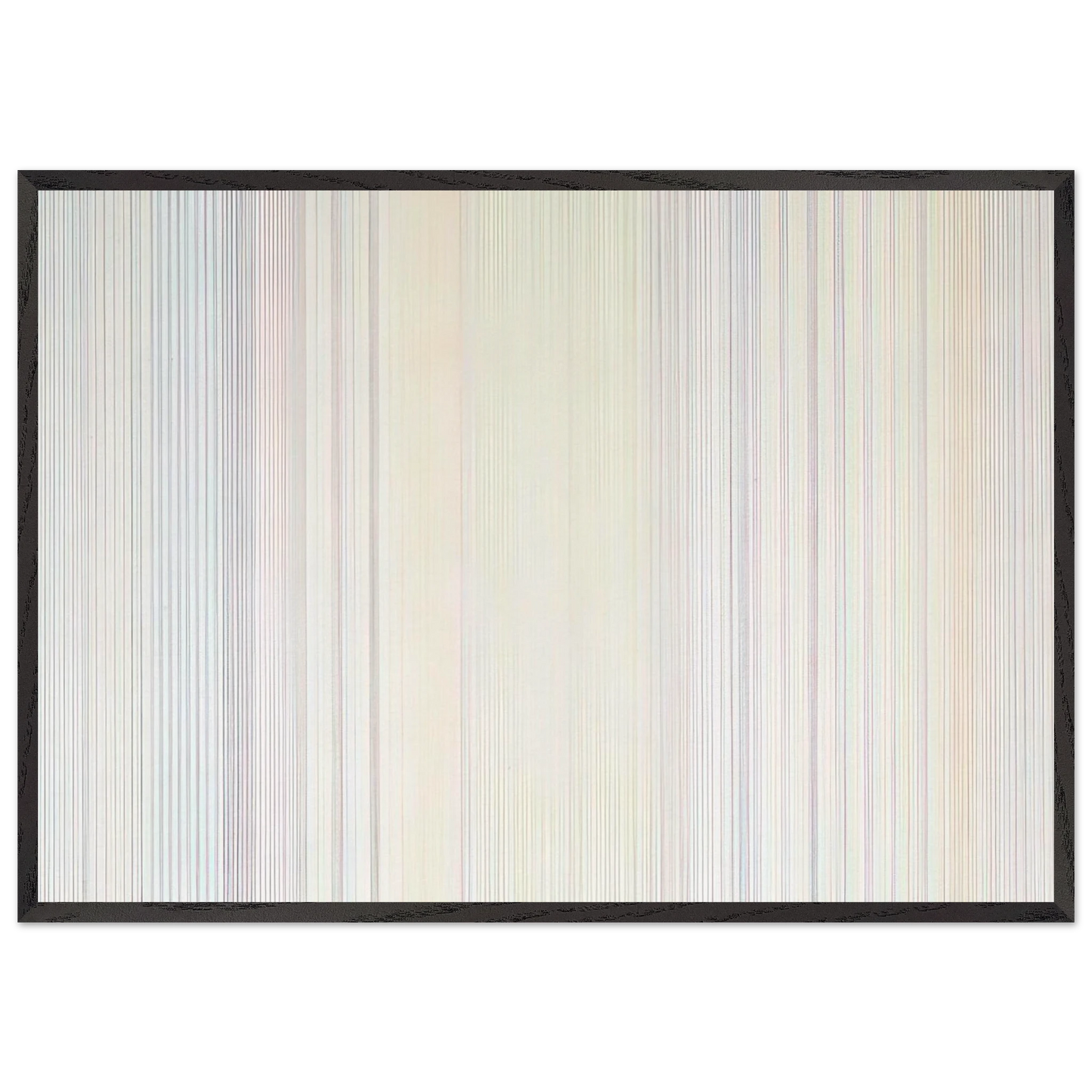 Albatross - 1973 - Gene Davis 70x100 cm / 28x40 inches Framed Art Print – Black Wooden Frame