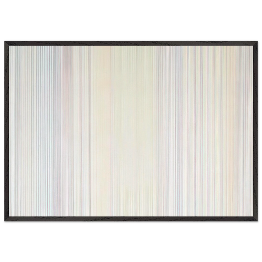 Albatross - 1973 - Gene Davis 70x100 cm / 28x40 inches Framed Art Print – Black Wooden Frame
