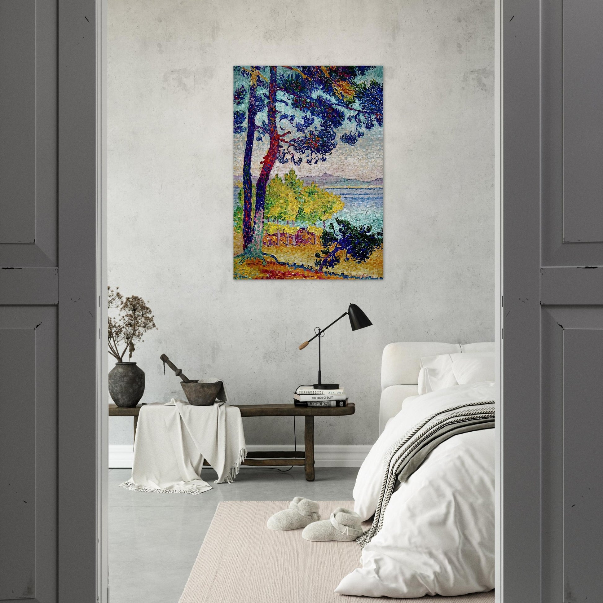 Afternoon at Pardigon, Var - Henri-Edmond Cross Brushed Aluminum Print - 70x100 cm / 28x40 inches | Henri-Edmond Cross Aluminum Print | Henri-Edmond Cross Prints