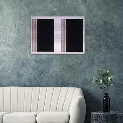 Looking Glass - Color Field Painting - Gene Davis Brushed Aluminum Print - 70x100 cm / 28x40 inches | Gene Davis Aluminum Print | Gene Davis Prints