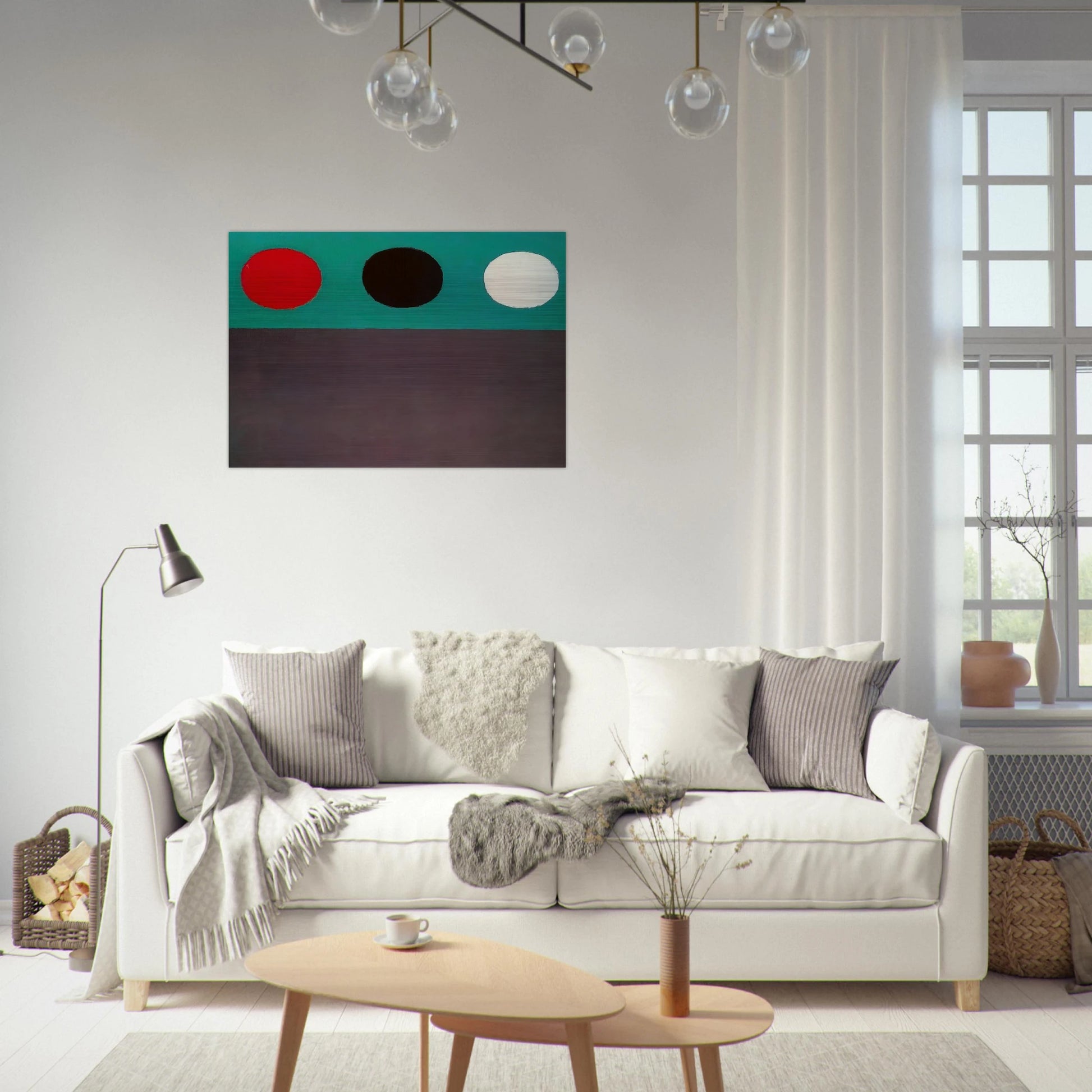 Loominé"""g #2 - 1969 - Adolph Gottlieb Brushed Aluminum Print - 70x100 cm / 28x40 inches | Adolph Gottlieb Aluminum Print | Adolph Gottlieb Prints