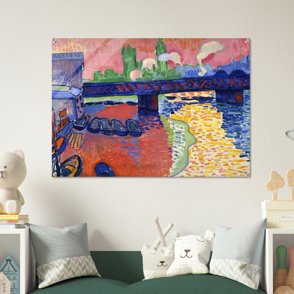 CHARING CROSS BRIDGE 1906 - Andre Derain Acrylic Print - 70x100 cm / 28x40″ inches