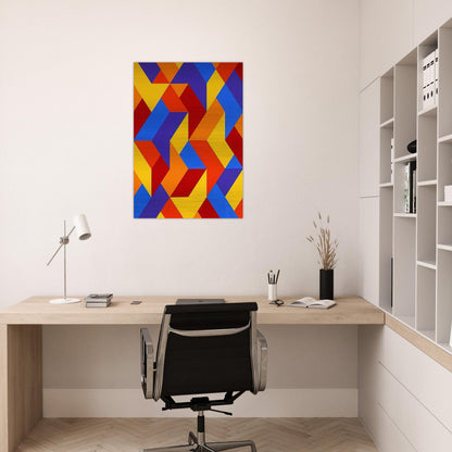 #3 - 1969 - Karl Benjamin Brushed Aluminum Print - 70x100 cm / 28x40 inches | Karl Benjamin Aluminum Print | Karl Benjamin Prints