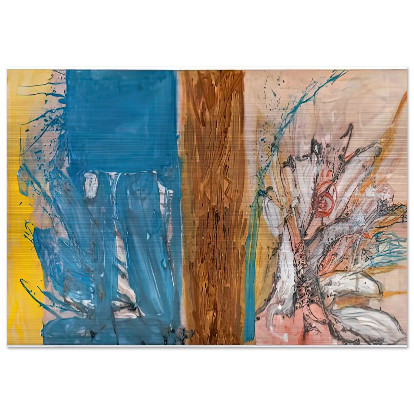 The Façade, 1954- - Helen Frankenthaler Brushed Aluminum Print - 70x100 cm / 28x40 inches | Helen Frankenthaler Aluminum Print | Helen Frankenthaler Prints