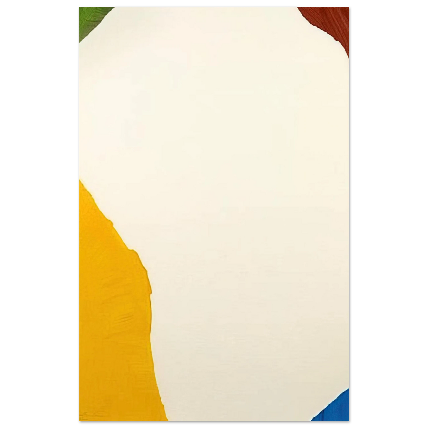 Helen Frankenthaler - Wind Directions - 1970 Wall art - 15x20 cm / 6x8 inches - Premium Wooden Framed Poster With Fine Art Paper-canvas - Black frame