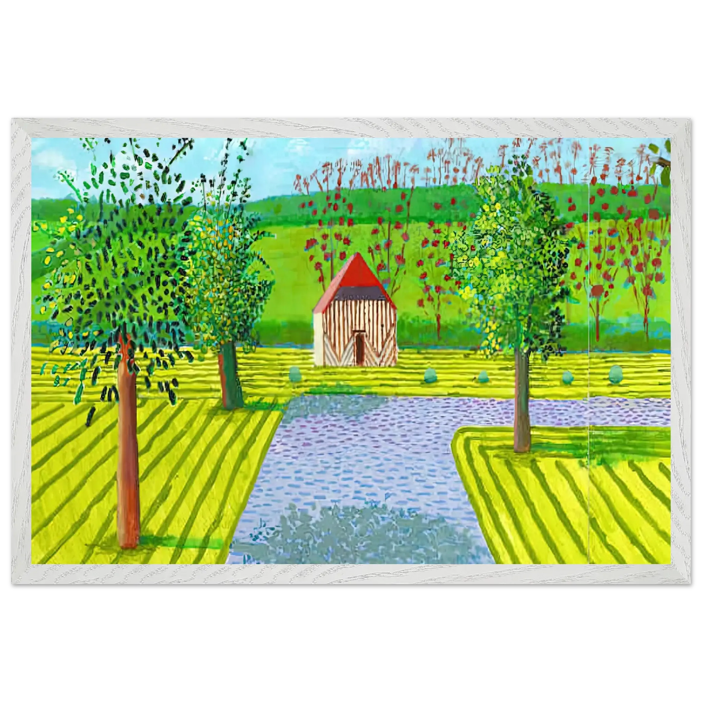 David Hockney - David Hockney Wall art - 30x40 cm / 12x16 Inches - Premium Wooden Framed Poster With Fine Art Paper - Black frame